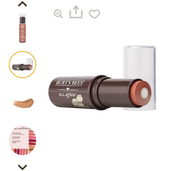 NWT Burt’s Bees All Aglow Lip & Cheek Stick - Peach Pond - Picture 3 of 6